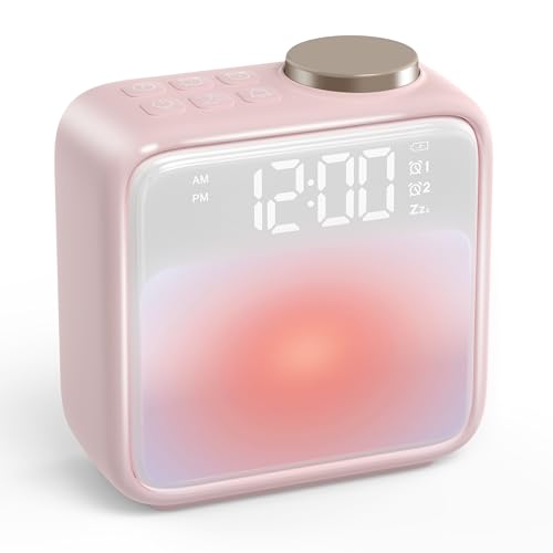 AIRIVO Alarm Clock with Night Lights & White Noise