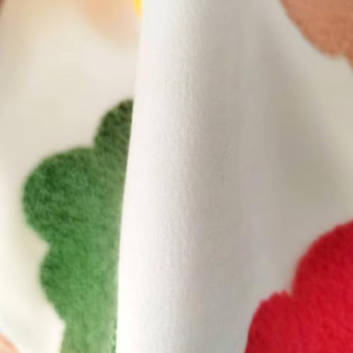 Qupace Pack of 2 Kids Room Decor Pillow Covers,Cloud Embroidered Pillow Covers for Sofa Couch 18 x 18 Inch Spring Colours Cushion Cover Home Decor