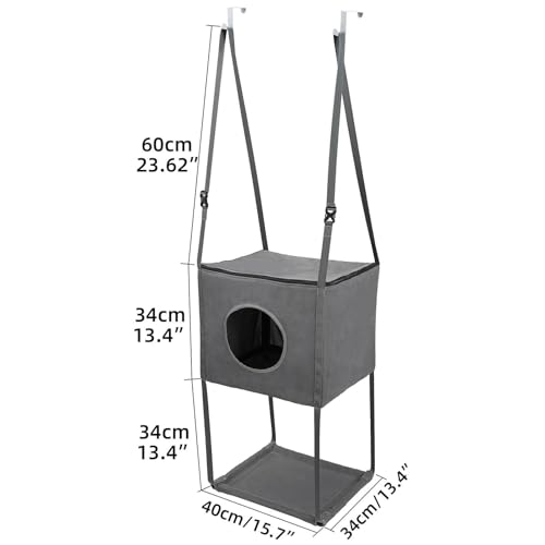 Perchoir saisonnier réglable pour chat pour libérer l'espace au sol - 6