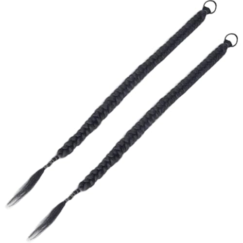 Queue de cheval tressée 100 cm pour fêtes et look glamour quotidien extension amovible