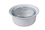 Spülmaschinenfest Pyrex Supreme Kasserolle, Keramik, weiß, 2,5 Liter