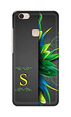 Image of Name II Initial II Letter Alphabet S Hard Back Case Cover for Vivo V7 Plus /Vivo Y79 / Vivo Z10 (5.99 inch) Back Cover -(J5) VNS2222