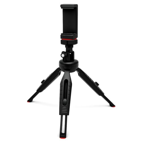 Image of Niloni Portable & Flexible Mini Tripod with Mobile Holder & 360 Degree Ball Head for Smart Phones, Compact Cameras, Gopro, iPhones, Content Creation, Shooting Reels