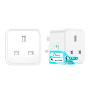 Smart Plug with Energy Monitoring, EIGHTREE 13A WiFi Smart Plug, Smart Home Socket Works with Alexa & Google Assistant…