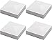NIDAYE 4 Packs Vinyl Fence Post Cap, Pyramid Style Caps for 3.5”Wood Fence Post, Suitable for Lamp, Deck, Mailbox (3.5