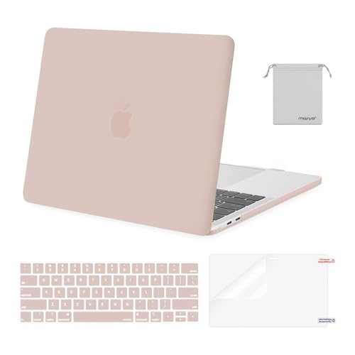 Image of MOSISO Compatible with MacBook Pro 13 inch Case M2 2025, 2024, 2023, 2022-2016 A2338 M1 A2251 A2289 A2159 A1989 A1708 A1706, Plastic Hard Shell&Keyboard Cover&Screen Film&Storage Bag, Camel