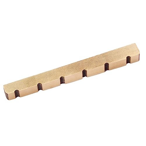 HEMOTON Precision Brass Nut for Guitar 42mm Slotted Nut Perfect for Classical/electric Bass