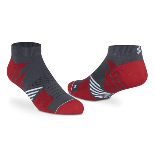 Supersox Ankle Sports Socks For Men Combo, Made with Breathable, Anti Odour & Moisture Absorbent Combed Cotton with a Extra Durable Welt & Cushioned Bottom (Pack Of 3)