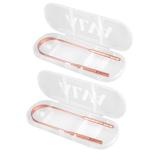 Kit 2 un Estojo de Proteção Case para Raspador de Língua de Cobre Higiene Bucal
