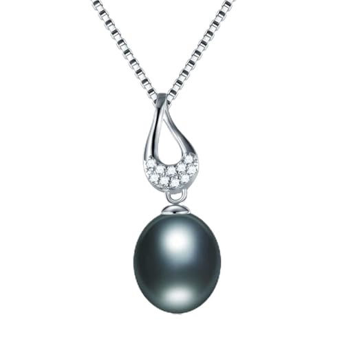 Pendentif en zircon et perles naturelles, le cadeau idéal pour elle