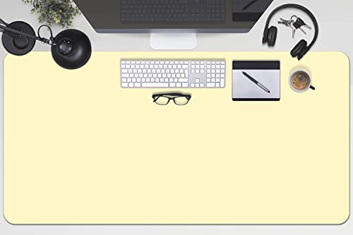 Sous-main de bureau gaming vinyle jaune 100x50 cm Decormat