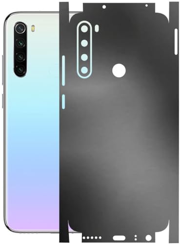 Image of AtOdds - Full Body Back Screen Guard Protector Film - Lamination Wrap Skin Sticker Compatible with REDMI Note 8 | Scratchproof Matte Finish (Metallic Grey)