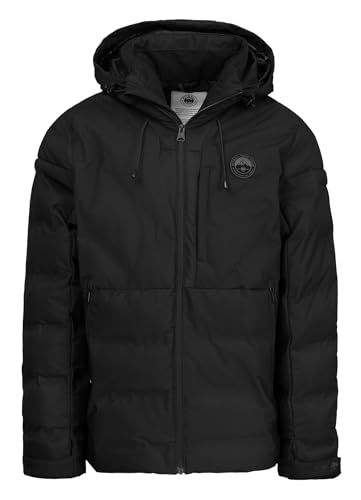 PITBULL - Chaqueta Hombre Invierno STANFORD, Chaquetas Hombre con Capucha, Plumífero Acolchada Cálida, Chaqueta de Invierno a Prueba de Viento, Chaquetas Deportiva