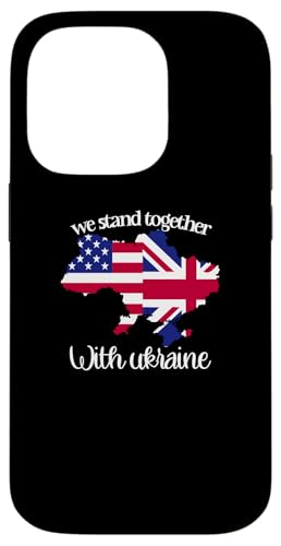 �A�����J�A�C�M���X�A�E�N���C�i�����̒n�} - I Stand With Ukraine Support Peace �X�}�z�P�[�X iPhone 14 Pro �p