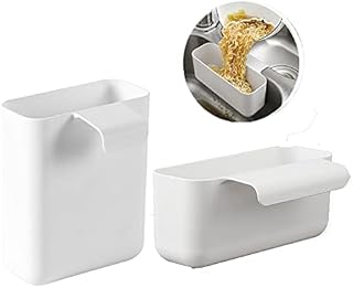 Sink Strainers Basket, 2 pcs Kitchen Drain Shelf Storage Rack, Multifunctional Hanging Shelf, Storage Holder for Sponge and Brush Sink Drain Shelf Strainer