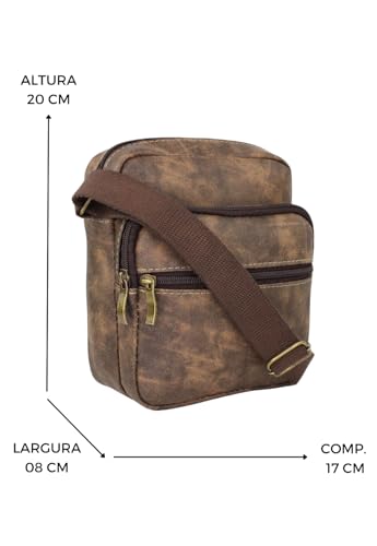 Lenna's Shoulder Bag Bolsa Transversal Pequena A005 Marrom