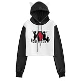 Lange Ärmel Katzenohren Y2K Hoodie for Frauen, inspiriert von My Hero Academia Cosplay Shoto Todoroki Mädchen Crop Top Hoodies Pullover Kostüm Jacke (Color : F2, Size : S)
