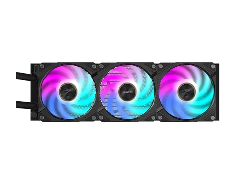 Image of AORUS WATERFORCE X II 360 Liquid CPU Cooler, 360mm Radiator with 3X 120mm Low Noise ARGB Fans, Compatible with Intel LGA1851, LGA1700, and AMD AM5(GP-AORUS WATERFORCE X II 360)