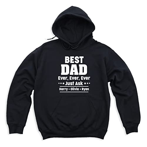 Best Dad Ever Sweatshirt, Father's Day Hoodie Hooded Sweatshirt Men, Custom Kids Names Shirt Sweatshirt, Gift For Dad Shirt, New Dad Sweatshirt, Birthday Dad Sweatshirt3