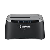 WAVLINK USB 3.0 to SATA I/II/III Dual Bay External Hard Drive Docking Station,Tool-Free External Har