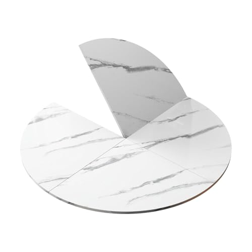 Foldable Table Top Extender - Large Wood Round Table for Temporary Use, Fits 48 to 95 inches in Diameter, Suitable for Events and Gatherings