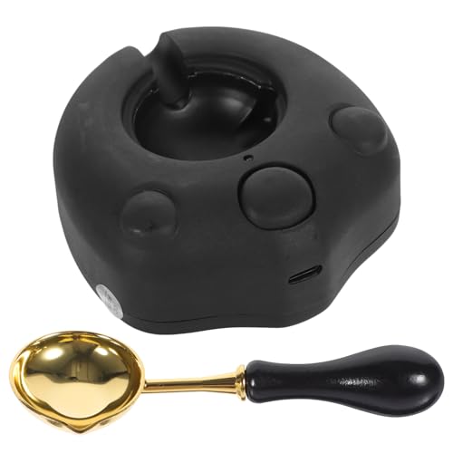 Angoily Horno Eléctrico Cat Paw Calentador De Sellos De Cera Forma De De Gato Kit De Suministros Para Fundir Cera Horno Para Fundir Lacre Adecuado Para Para Sellos y Laca