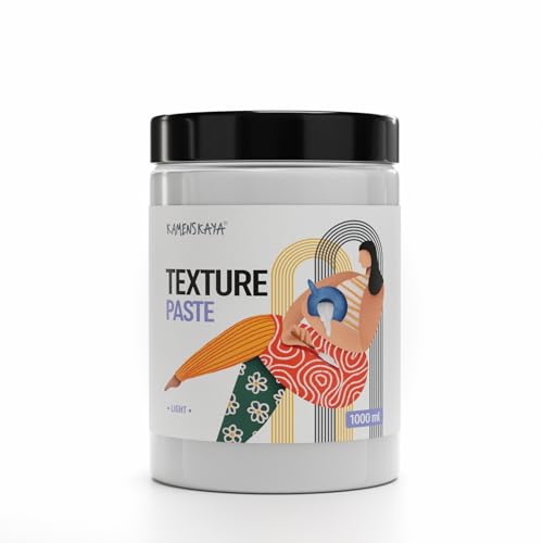 KAMENSKAYA Pasta texturizada fina 1,5 kg – Pasta de modelado para pintura acrílica – Pasta de textura profesional