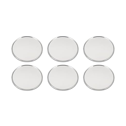 PATIKIL Pack of 6 Golf Ball Markers 1 Inch Metal Blank Ball Markers Silver