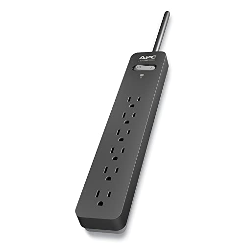 APC Surge Protector with Extension Cord 25 Ft, 6-Outlets, 1080 Joule, Power Strip Long Cord, PE625