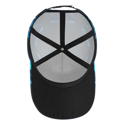 Gorra de Béisbol Azul con Alas Brillantes para Hombre y Mujer miniatura 7