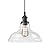 CLAXY Ecopower Industrial Edison Vintage Style 1-Light Pendant Glass Hanging Light Kitchen Island Dining Pendant Lighting