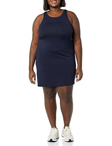 Image of Amazon Essentials Women's Lightweight Jersey Slim-Fit Tank Mini Dress