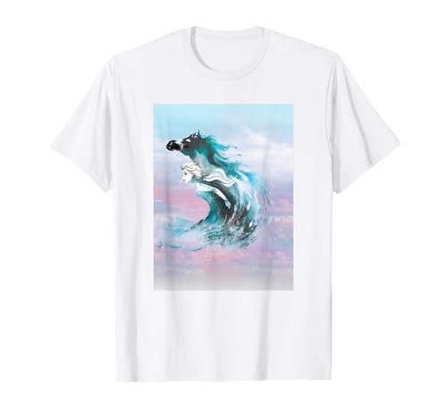 T-shirt Elsa Frozen 2 aquarelle Disney vêtement Reine des Neiges poster bleu