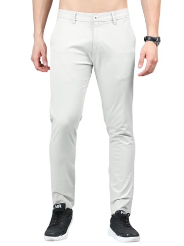 Image of Jack and Jini Men Casual Stretchable Cotton Pants | Chinos | Trousers (Regular Fit)
