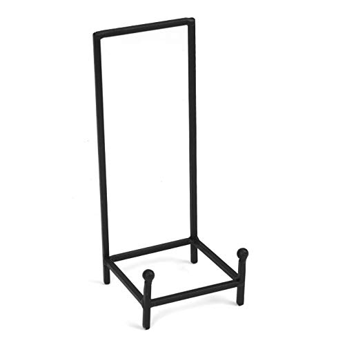 Milltown Merchants&Trade; Metal Display Stand - Plate Stand/Plate Holder - Black Metal Plate Stand - Portable Display Rack for Trade Shows, Office, or Home (1 Pack, Large Chair Stand)