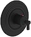 Newport Brass 3-914TR/56 Round Thermostatic Trim Plate With Handle Flat Black Astor