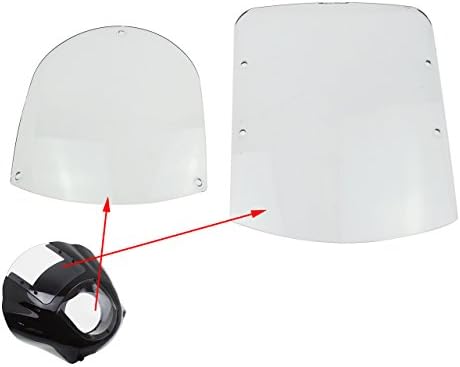 Motorcycle ABS Windshield Quarter Fairing Kit Fit for Sportster XL 883 1200 1988-2016 Dyna Models 1995-2005 FXR 1986-1994 Clear