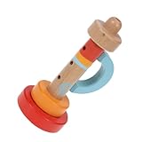 WHAMVOX Holz Musik Trompete Spielzeug Kinder Kreatives Lernspielzeug Mittlere Größe Aus Stabilem Holz Für Hörtraining Und Koordinationsförderung