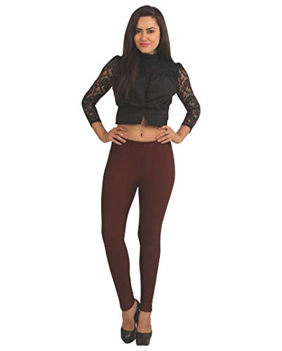 Image of Frenchtrendz Women's Cotton Spandex Jacquard Stretchable Slim Fit Jegging with Back Pockets