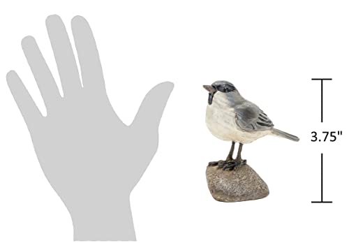 The-Bridge-Collection-Rustic-Carved-Style-Resin-Bird-Figurine-Unique-Animal-Statue-Home-Decor-Accent-Grey The Bridge Collection Rustic Carved Style Resin Bird Figurine Unique Animal Statue Home Decor Accent Grey