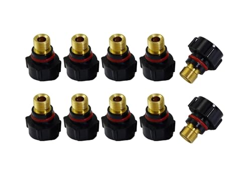 Image of RIVERWELD TIG Welding Back Cap 57Y04 Short for WP 17 18 26 Torch 10pcs | Fit QQ300 PTA DB SR WP 17 18 26 TIG Welding Torch