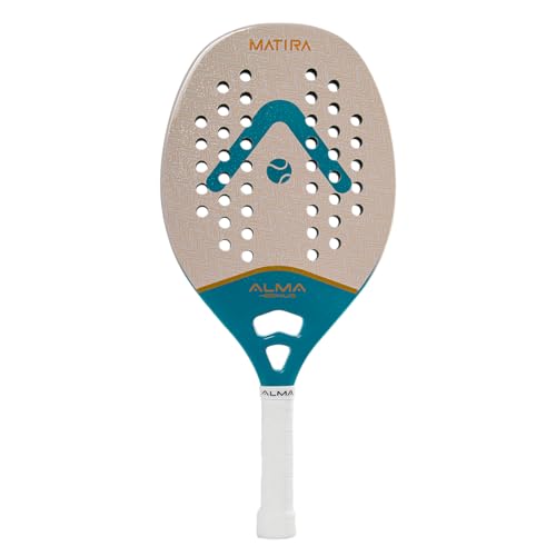 Alma Genius, Raquete Beach Tennis Matira 1K Offwhite Verde Alma Genius