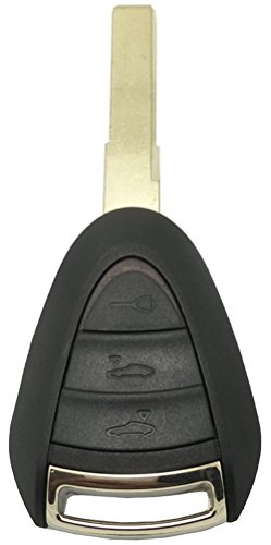Replacement Keyless Entry Remote Car Key Fob Shell Case For Porsche Cayman 911 Boxster Carrera Gt (Black) #TOP1