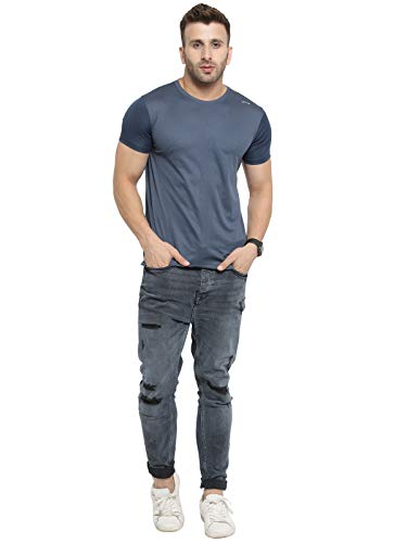 Image of AWG ALL WEATHER GEAR Men's Round Neck Half Sleeves, Lightweight Quick Dry Regular Dry Fit Sports T-Shirt