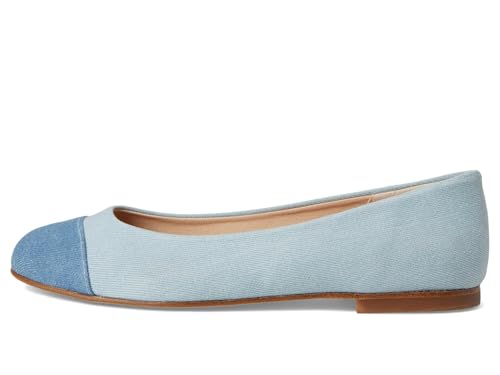 French Sole Women's Nina Ballet Flat, Denim, 94