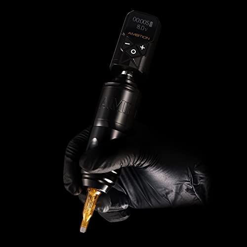 Tattoo Power Supply - Ambition Kuark Mini Wireless Portable Rca Tattoo 2400Mah Lithium Battery Pack With Led Digital Display For Rotary Tattoo Machine #TOP6