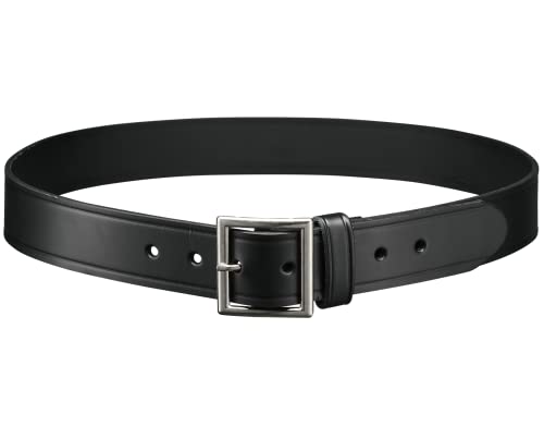 Perfect Fit 1.5 Inch Garrision Genuine Leather Belt American Made Black Leather and Chrome Buckle2