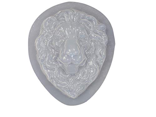 Lion Head Face Plastic Craft Mold use with Concrete or Cement to Make plaques 7214