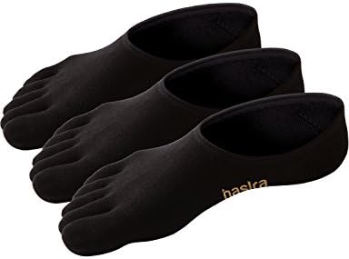 HASLRA Men's No Show Loafers & Low Cut Toe Socks Various Types 3-6 Pairs