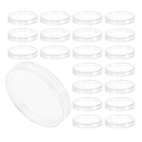 Capsules Rondes pour Monnaie Boîte de Rangement Transparent de 200 Pièces avec Couvercle